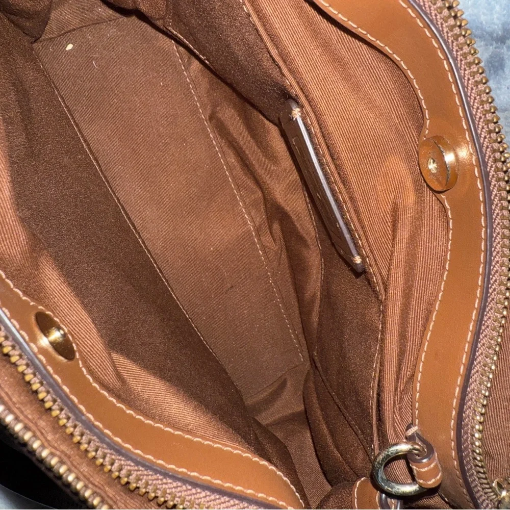 Coach Mini Brooke Carryall in signature canvas Style No. F26139 with straps EUC - Picture 12 of 16